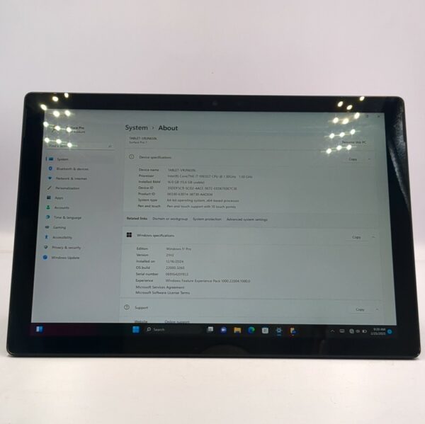 Microsoft Surface Pro 7 Black Intel Core i7-1065G7 16GB 256GB + Type Cover (Teclado) - Imagen 5