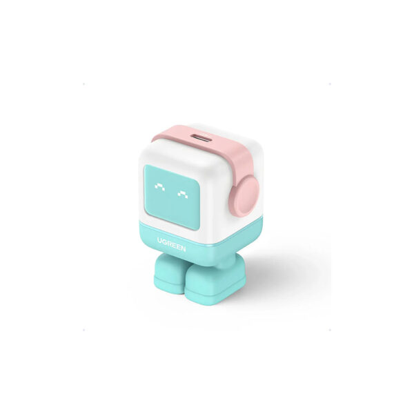 CARGADOR USB-C 30W NEXODE ROBOT GaN ROSA+AZUL