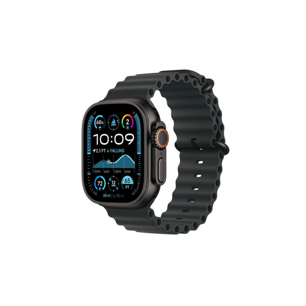 Apple Watch Ultra 2 49mm GPS+Cellular Black Titanium Case w Black Ocean Band MX4P3LW/A