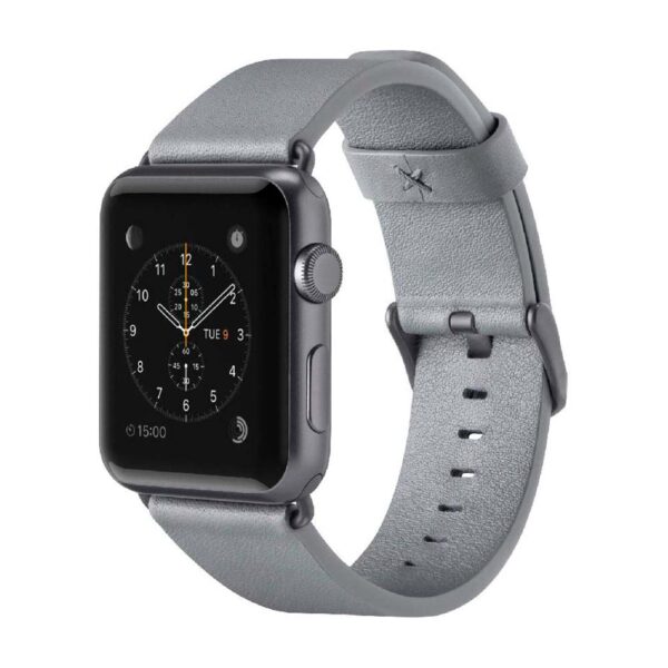 BELKIN APPLE WATCH 38MM CLASSIC LEATHER BAND GRAY