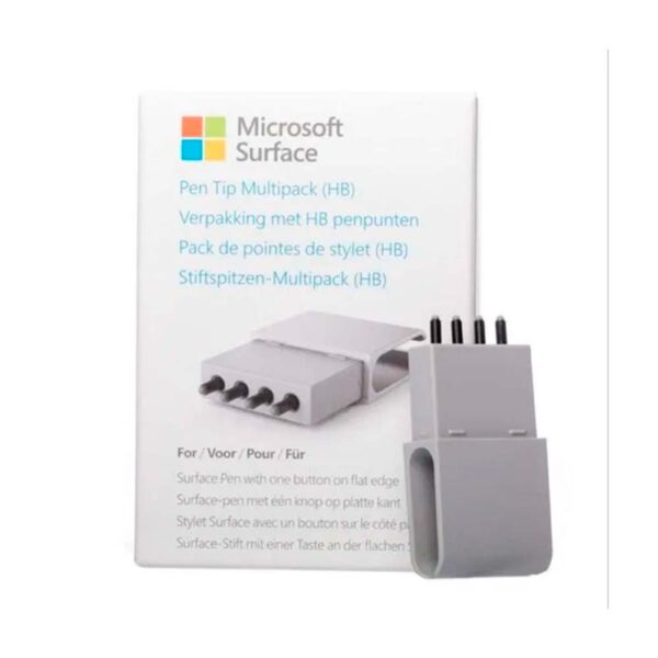 Microsoft Kit de repuesto de puntas de bolígrafo Surface (tipo HB original) para Surface Pro, GO, laptop y libro (paquete de 4 puntas)