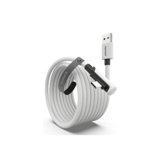 Syntech Link Cable 5Mt for PCVR Compatible with Oculus/Quest 3/Meta Quest 3S, Quest2/Pro/Pico 4/Ultra Accessories and PC/SteamVR, High Speed PC Data Transfer, USB 3.0 to USB C Cable for VR Headset