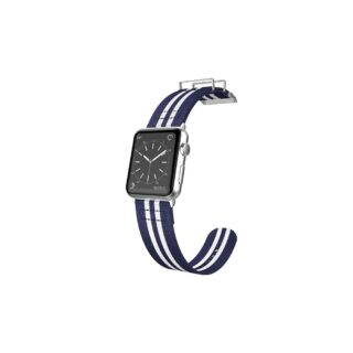 X-Doria Navy & White Field Band Nylon Wristband 40/38mm Apple Watch Compatible