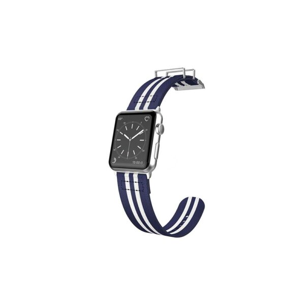 X-Doria Navy & White Field Band Nylon Wristband 40/38mm Apple Watch Compatible