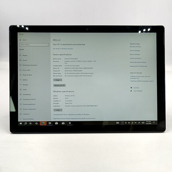 Microsoft Surface Pro 7 Black Intel Core i7-1065G7 16GB 256GB + Type Cover (Teclado) - Imagen 5