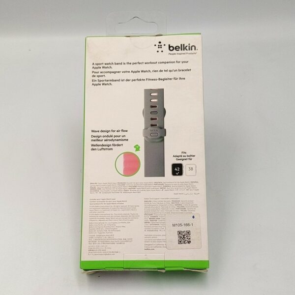 Belkin Sport Wristband for Apple Watch 44/42mm Series 4, 3, 2, 1 Carnation Pink - Imagen 4