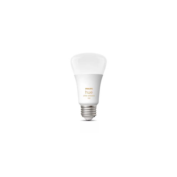 Philips Hue White Ambiance A19 - Bombilla LED (10 W/110V, intensidad regulable, funciona con Alexa, HomeKit y Google Assistant)