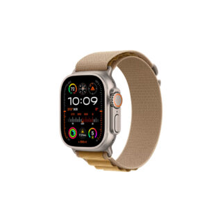Apple Watch Ultra 2 49mm GPS+Cellular Titanium Case w Tan Alpine Loop M MX4F3LW/A