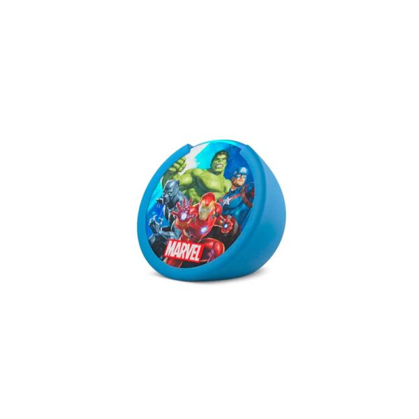 AMAZON Echo Pop Kids | Parlante inteligente y compacto con sonido definido y Alexa | Marvel Edition
