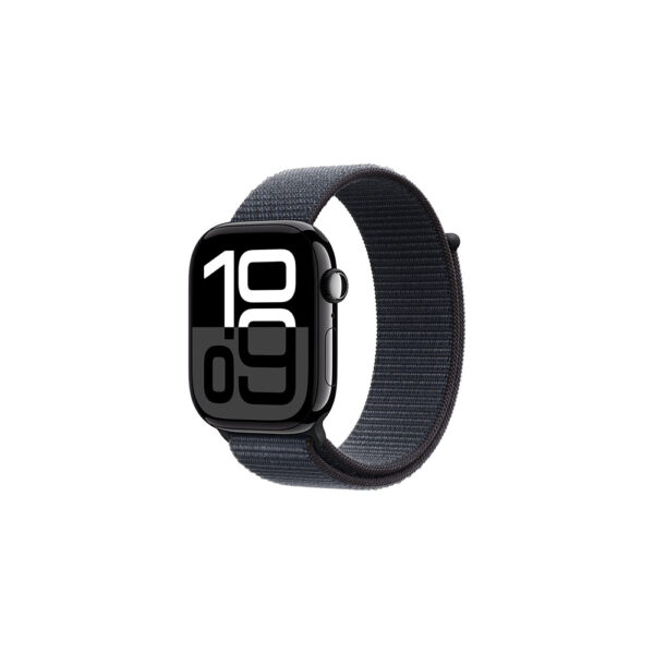 Apple Watch Series 10 46 mm, GPS with Jet Black Aluminium Case with Ink Sport Loop