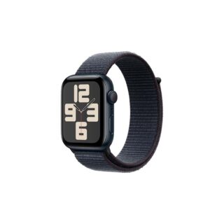 Apple Watch SE 2nd Gen 44mm,GPS Midnight Aluminum Case & Midnight Sport Loop