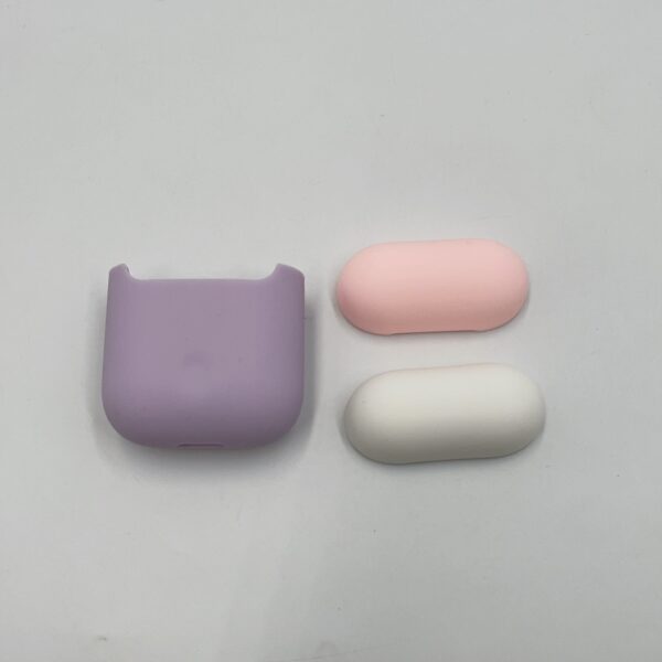 elago AirPods Duo Case [Body-Lavender/Top-Pastel Blue, Lovely Pink] - Imagen 2