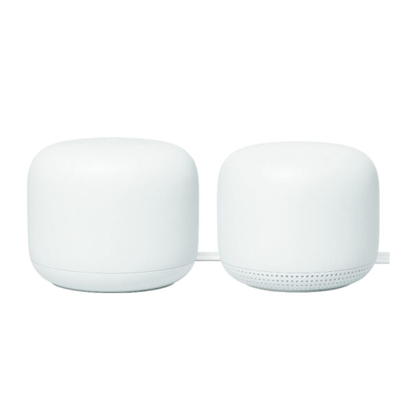 GOOGLE NEST WIFI AC2200 MESH SYSTEM ROUTER & POINT (2 PACK)