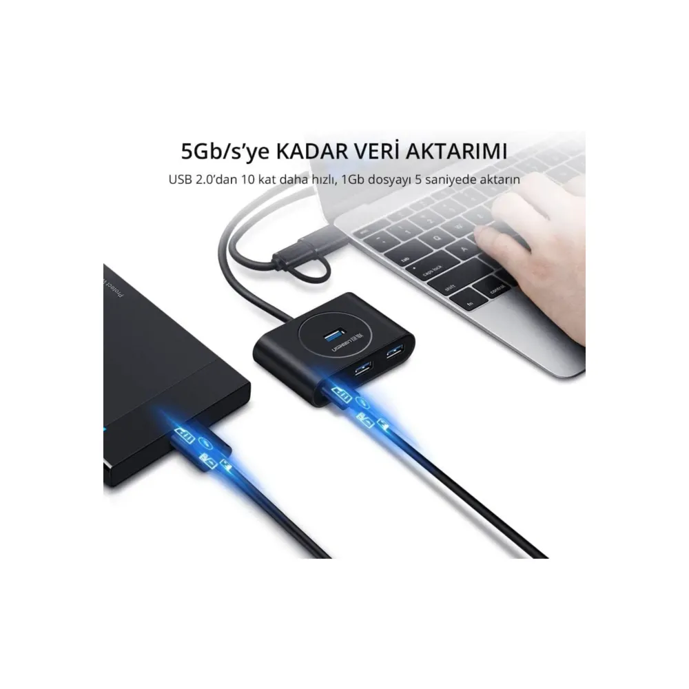 UGREEN Hub Usb 3.0 Con Adaptador Tipo-c - Imagen 3