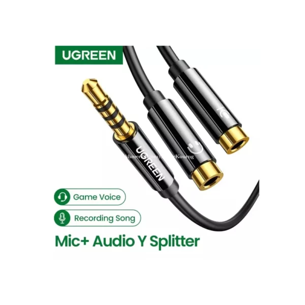 UGREEN Cable De Audio 3.5mm Macho A  2 Hembra - Imagen 2
