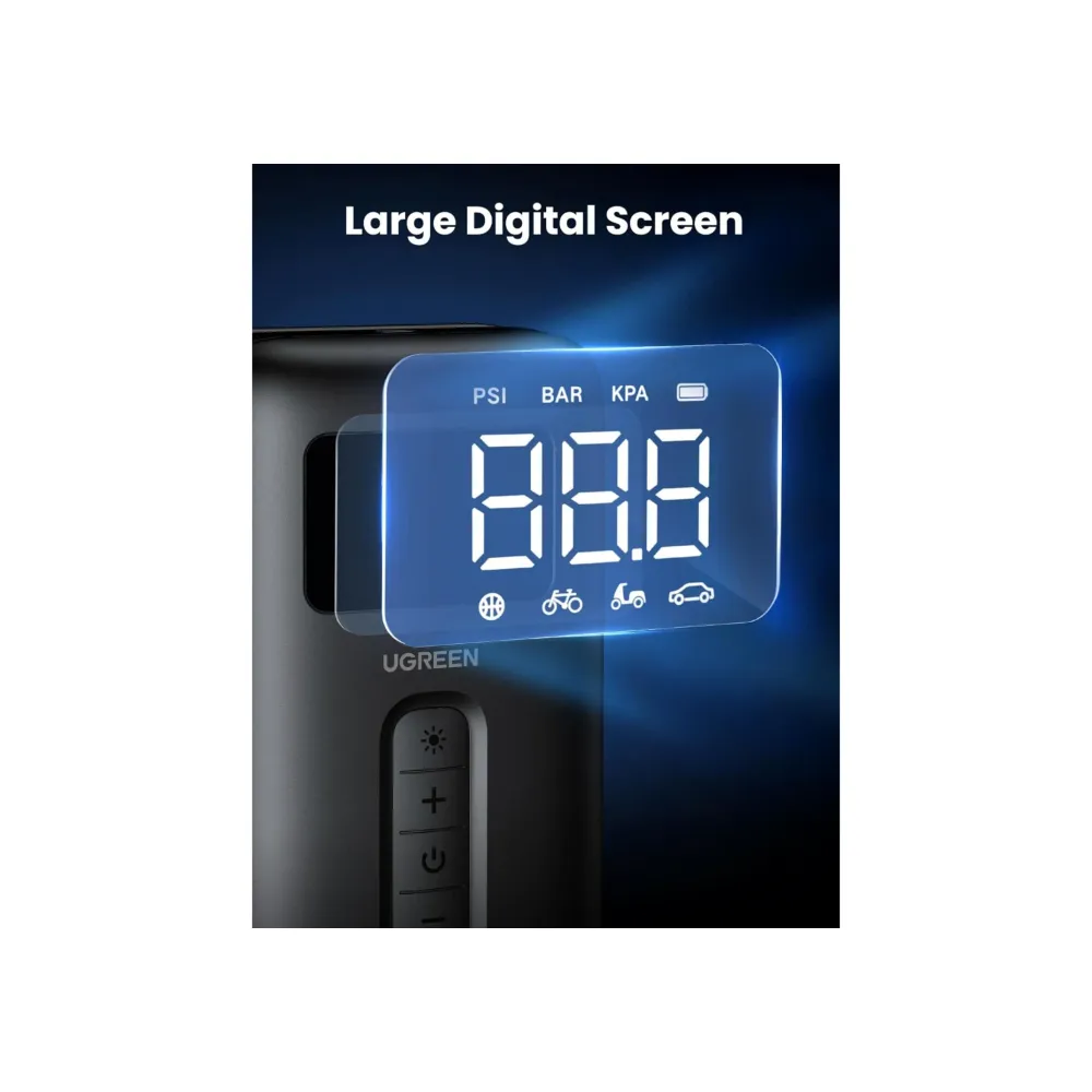 UGREEN Compresor De Aire Portatil Ugreen 150psi - Imagen 5