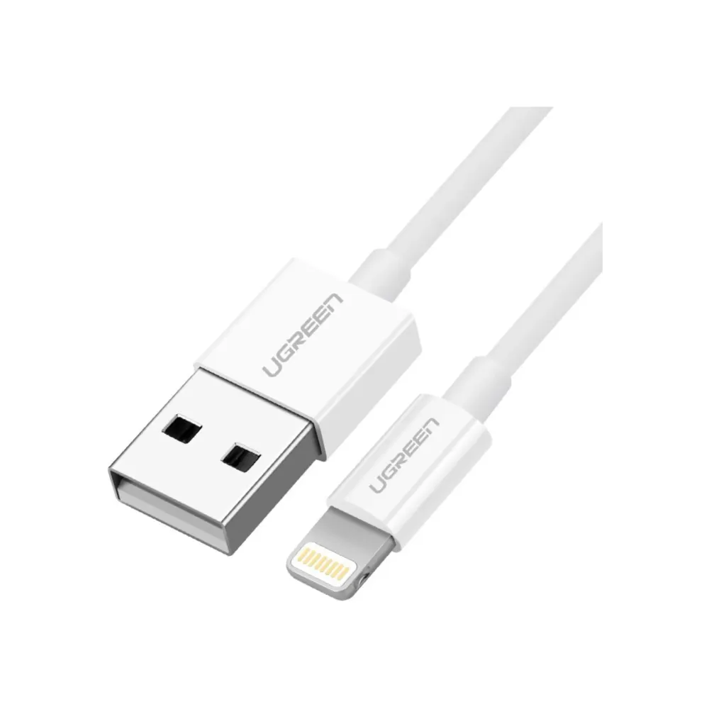 UGREEN Cable De Carga Lightning a USB-A Blanco
