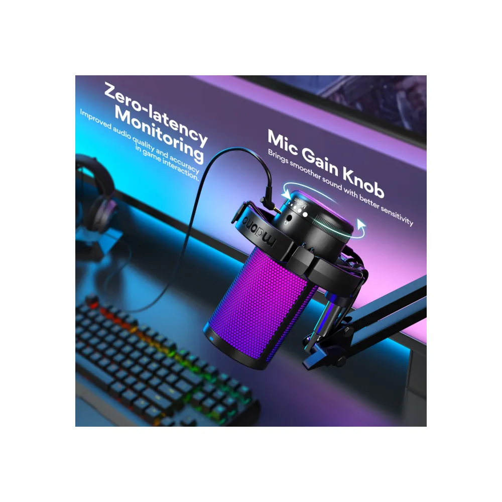 MAONO Microfono Usb De Condensador Rgb - Imagen 3