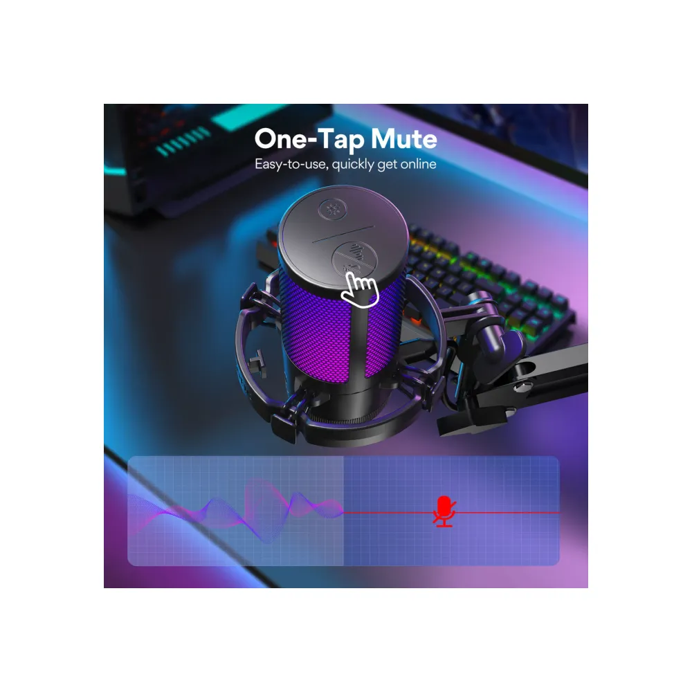 MAONO Microfono Usb De Condensador Rgb - Imagen 4