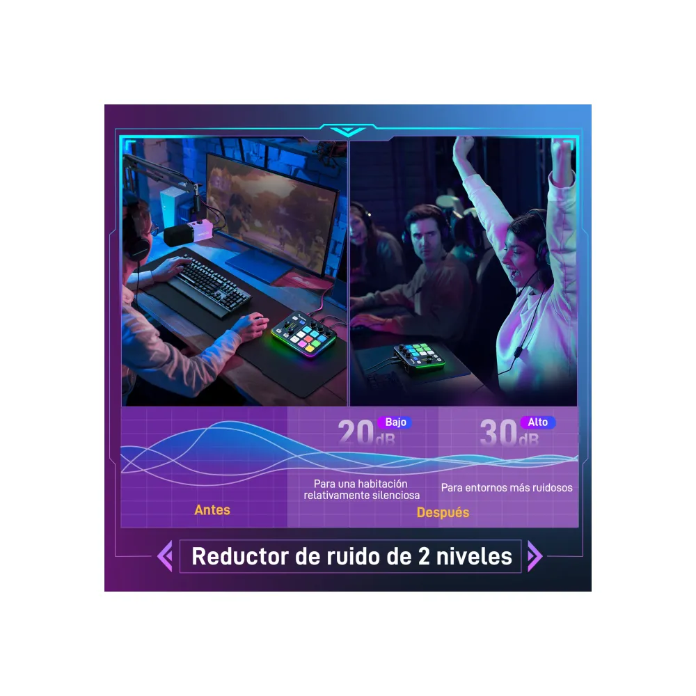 MAONO Mezclador De Audio Para Streaming Gamer - Imagen 3