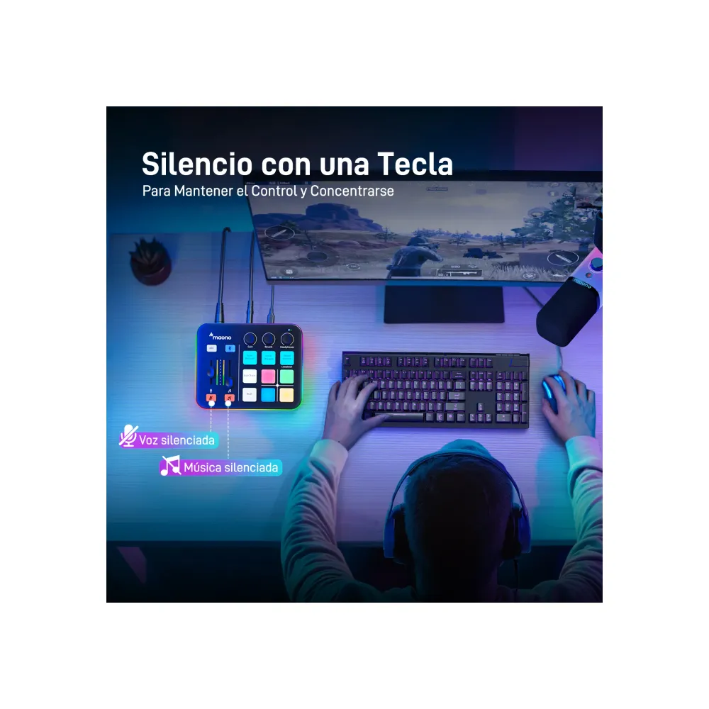 MAONO Mezclador De Audio Para Streaming Gamer - Imagen 4
