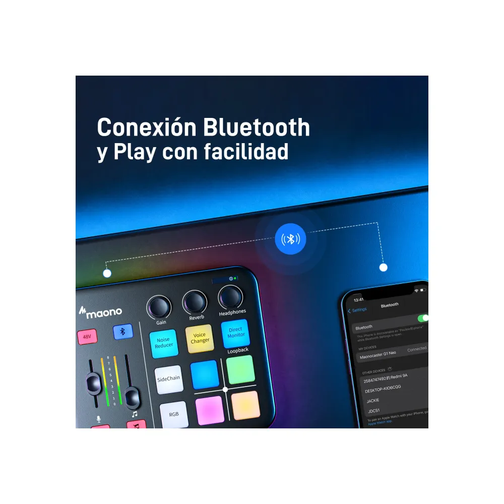 MAONO Mezclador De Audio Para Streaming Gamer - Imagen 5