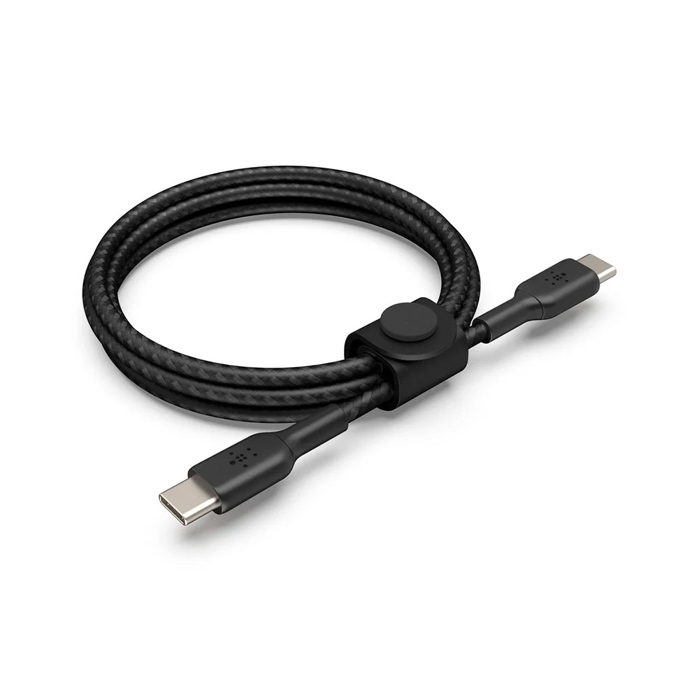 Belkin USB-C to USB-C Cable 1.5M Braided Black + Strap