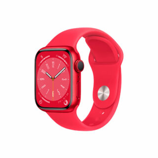 Apple Watch Series 8 41mm GPS (Product) RED Aluminum Case with (Product) RED Sport Band (Product) RED Aluminum Case with (Product) RED Sport Band M/L