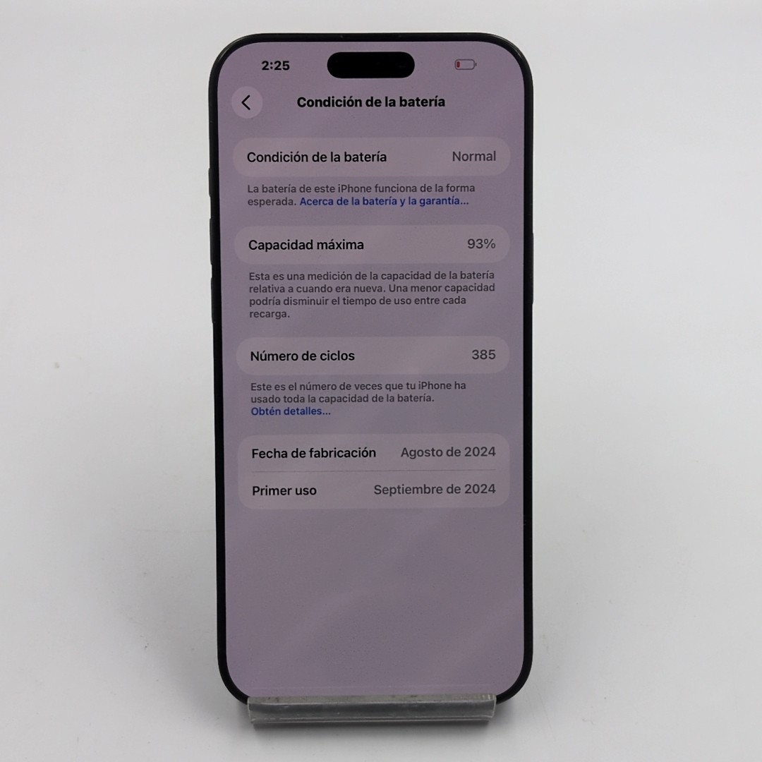 IPHONE 16 PRO MAX 256GB BLACK TITANIUM DUAL ESIM A3084 (93%) - Imagen 4