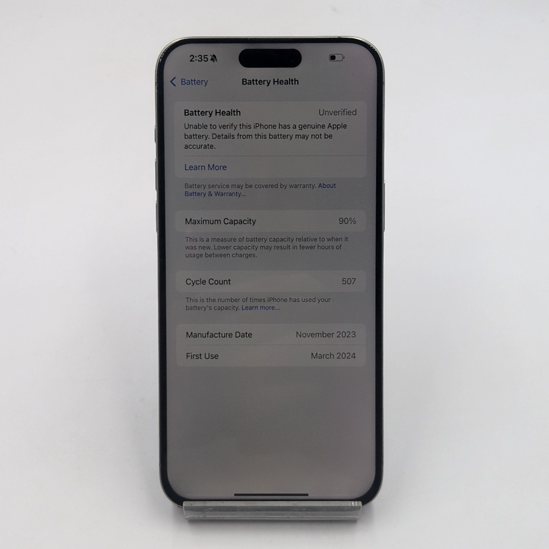 iPhone 15 Pro Max 256GB Natural Titanium eSim A2849 (90%) - Imagen 6