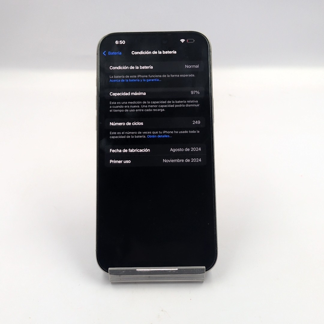 IPHONE 16 PRO MAX 256GB NATURAL TITANIUM ESIM (98%) - Imagen 2