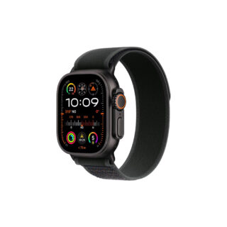 Apple Watch Ultra 2 (49 mm, GPS + Cellular) con caja de titanio negro y correa Trail loop negra, M/L