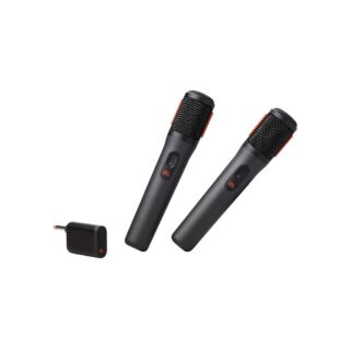 JBL Party Box Sistema inalámbrico de 2 micrófonos con receptor de doble canal (A bateria)