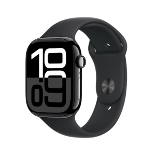 Apple Watch Series 11 46mm GPS Case de aluminio Jet Black Sport Band Negro