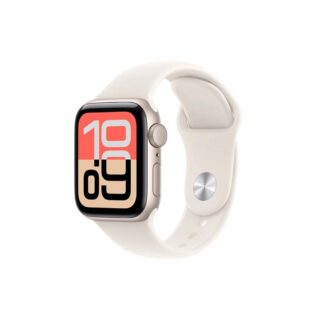 Apple Watch SE 3 40mm GPS Case Aluminio Starlight + Correa Deportiva Starlight S/M