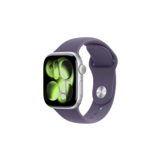 Apple Watch Series 11 46mm GPS Silver Aluminum Case + Purple Fog Sport Band M/L