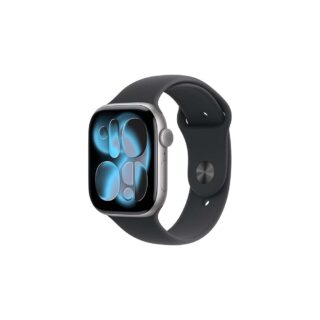 Apple Watch Series 11 46mm GPS Space Gray Aluminium Case Black Sport Band