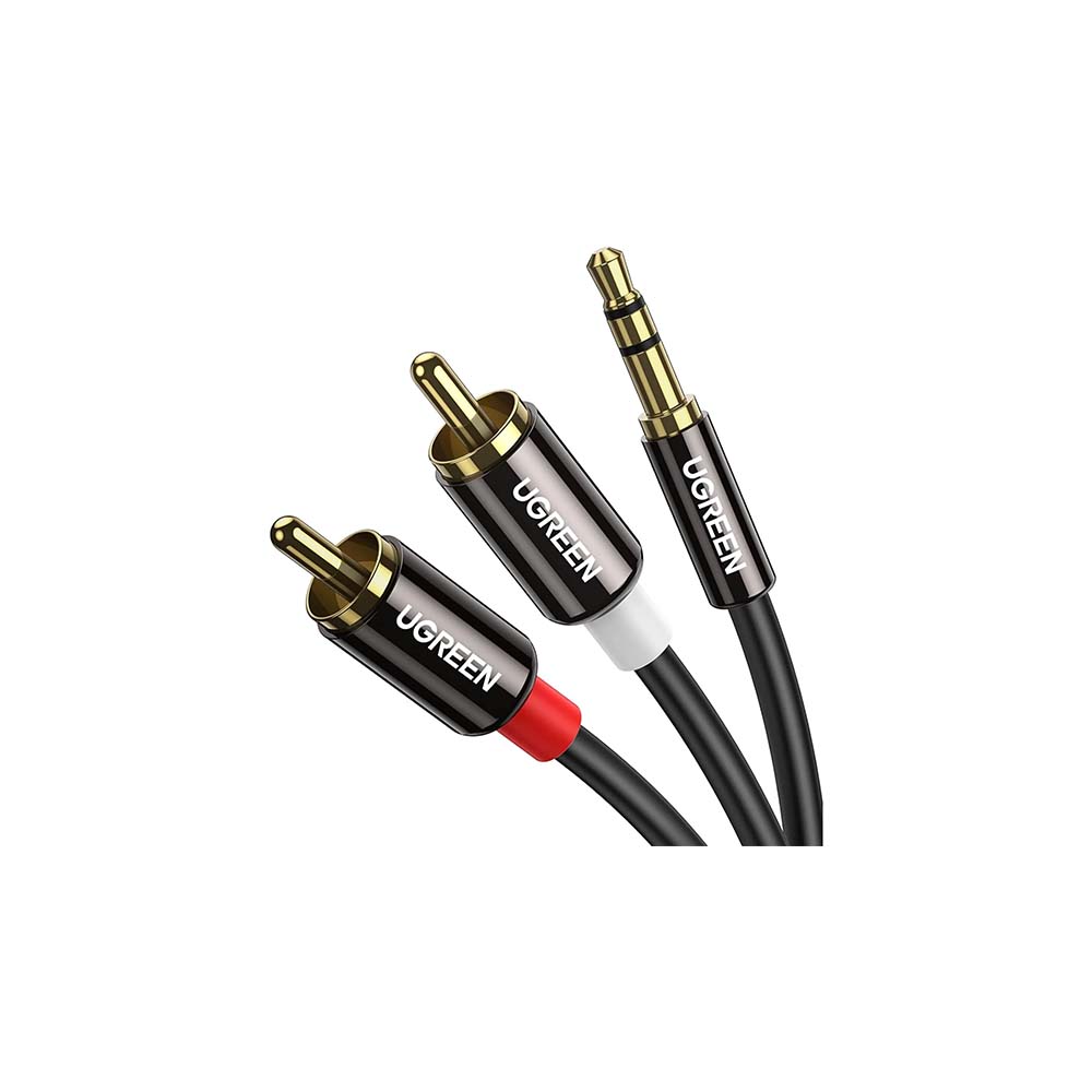 Ugreen Cable Audio Estereo 3.5mm a 2RCA (3mtrs)