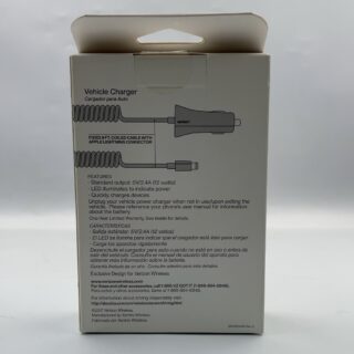 VERIZON VEHICLE CHARGER LIGHTINING