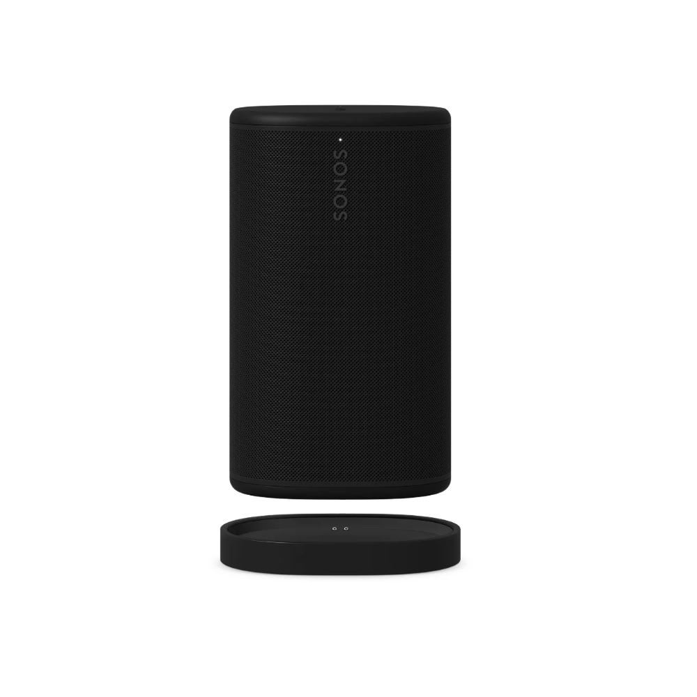 Sonos Play - Altavoz Bluetooth portátil con WiFi, Alexa, batería de 24 horas, base de carga, color negro