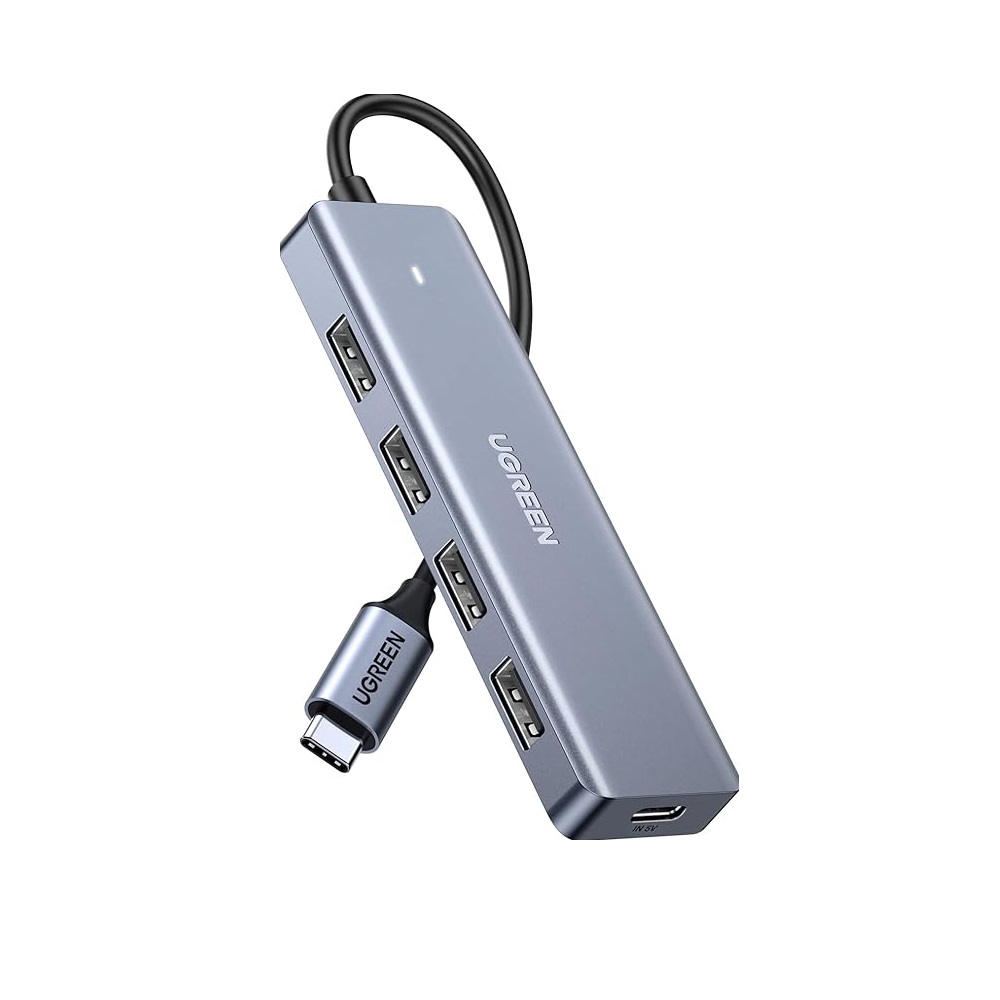 UGREEN USB C Hub 4 puertos USB3.0 con USB-C power supply (70336)
