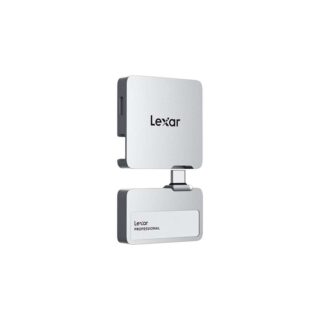 Lexar SSD portátil profesional Go de 1 TB con concentrador, compatible con Apple 4K 60fps ProRes, hasta 1050 MB/s, USB 3.2