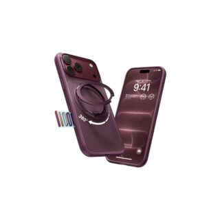 TORRAS Case con soporte magnético 360 para iPhone 18 Pro Max, O3 Fitness Borgoña