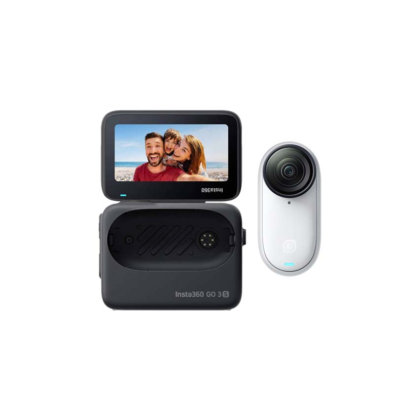 Insta360 GO 3S Action Camera 4K Standalone 64GB Arctic White + Pod Cargador